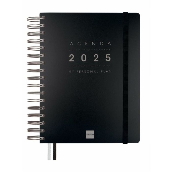 Agenda Finocam TEMPUS Negro Cuarto 15,5 x 21,7 cm 2025 10