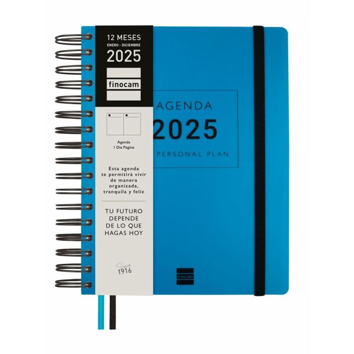 Agenda Finocam TEMPUS Azul Cuarto 15,5 x 21,7 cm 2025 10