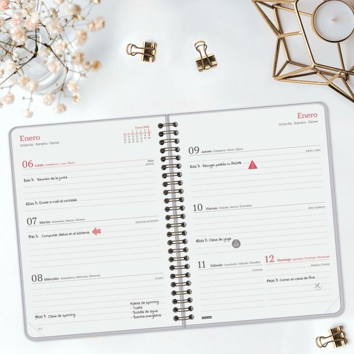 Agenda Finocam ALMA Lila A5 15,5 x 21,2 cm 2025 7