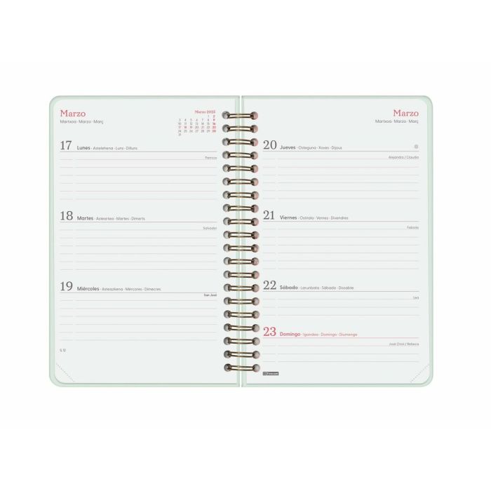 Agenda Finocam ALMA Menta 11,7 x 18,1 cm 2025 4