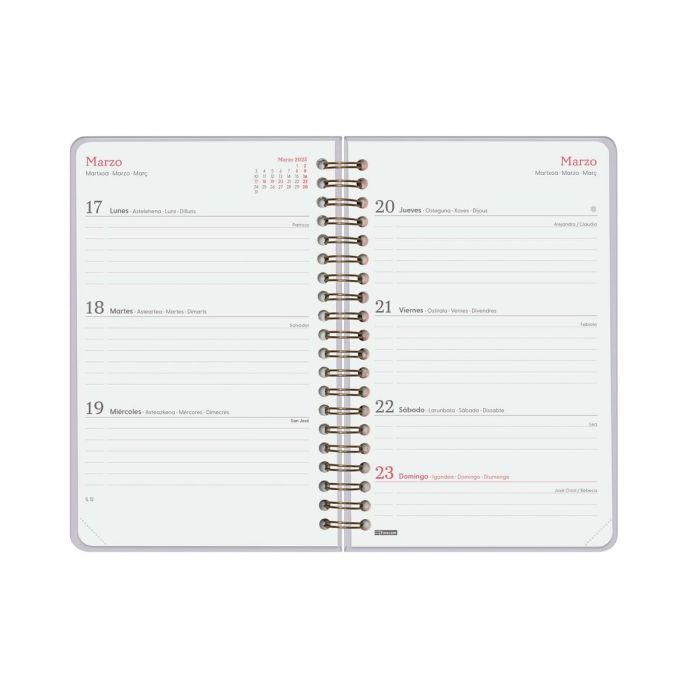 Agenda Finocam ALMA Lila 11,7 x 18,1 cm 2025 4