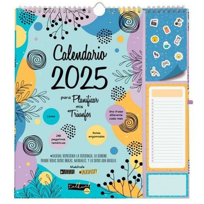 Finocam Calendario De Pared Para Escribir 215x325 mm Talkual Plus 2025