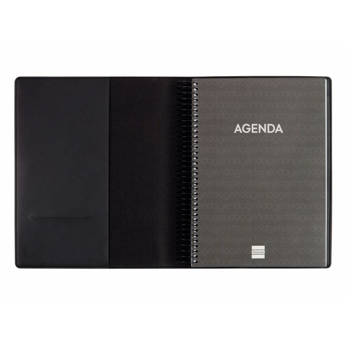 Agenda Finocam DUOBAND E10 Negro A5 15,5 x 21,2 cm 2025 Bloc de Notas 5