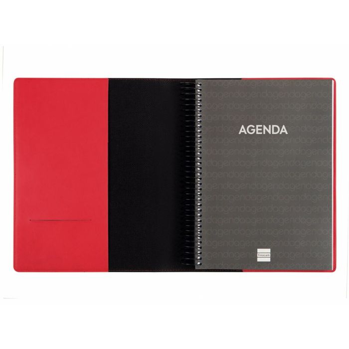 Agenda Finocam DUOBAND E10 Rojo A5 15,5 x 21,2 cm 2025 Bloc de Notas 5