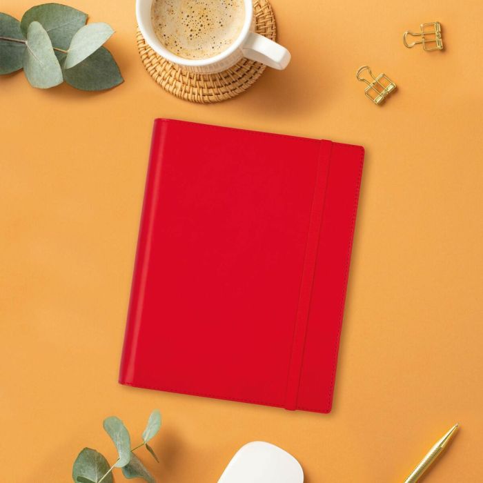 Agenda Finocam DUOBAND E10 Rojo A5 15,5 x 21,2 cm 2025 Bloc de Notas 7