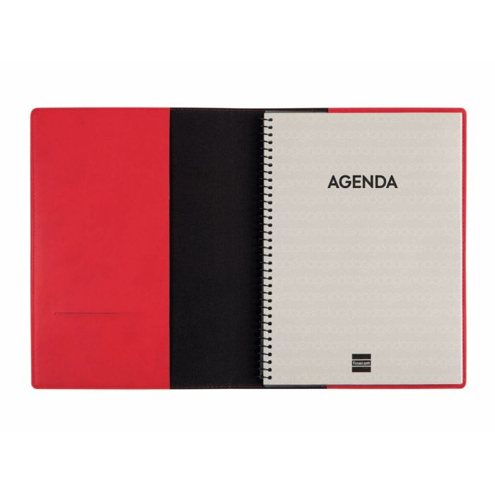 Agenda Finocam DUOBAND E10 Rojo A5 15,5 x 21,2 cm 2025 Bloc de Notas 5