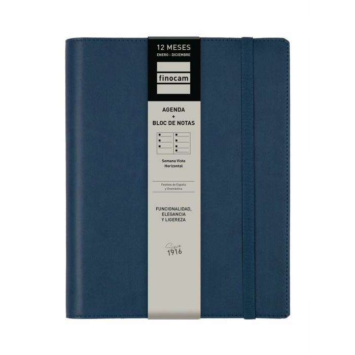 Agenda Finocam DUOBAND E10 Azul A5 15,5 x 21,2 cm 2025 Bloc de Notas 3