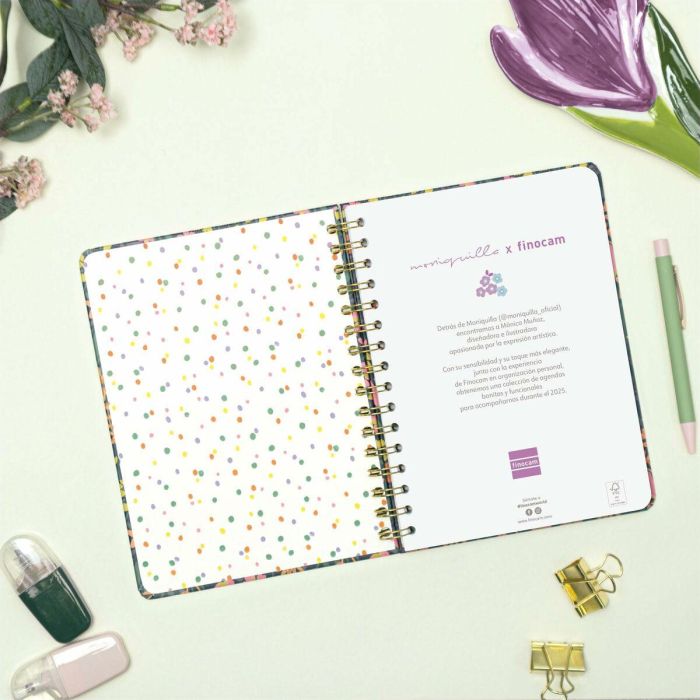 Agenda Finocam Moniquilla A5 15,5 x 21,2 cm 2025 Floral 8 Agenda Finocam Moniquilla A5 15,5 x 21,2 cm 2025 Floral 8