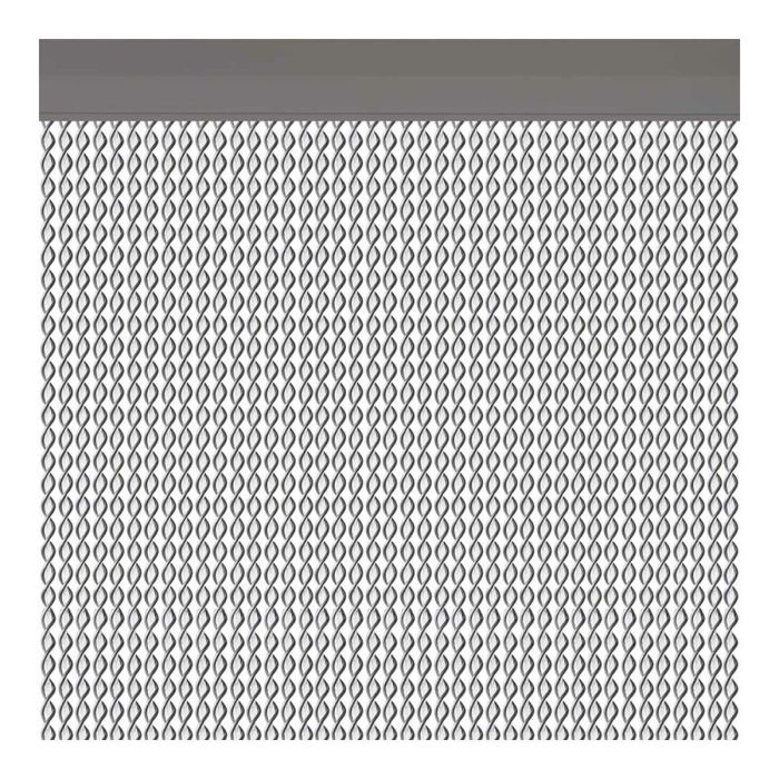 Cortina Acudam Cadaques Puertas Plateado Exterior PVC Aluminio 90 x 210 cm