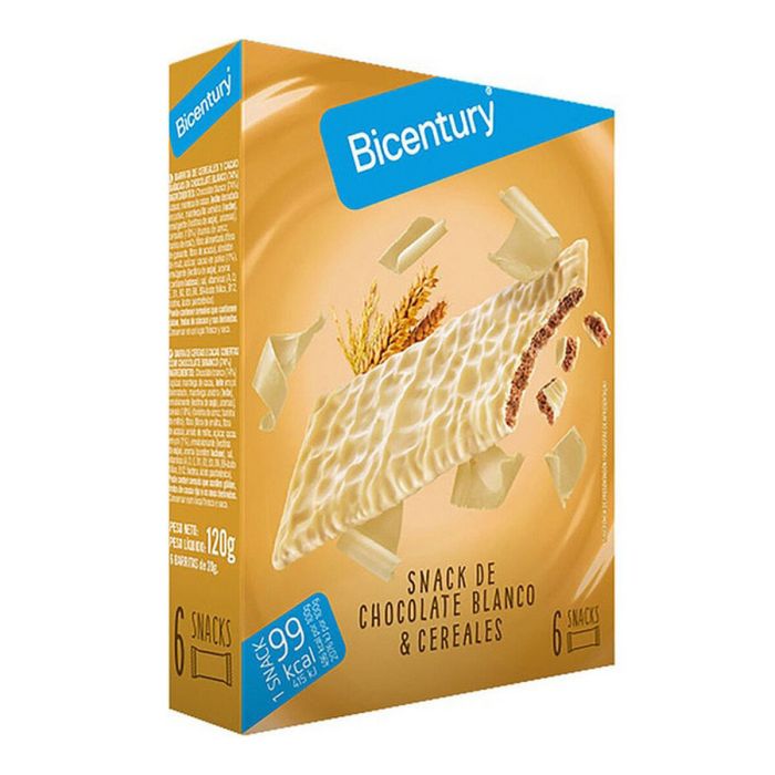 Barrita Energética Bicentury Sarialis Chocolate blanco Cereales (6 uds)