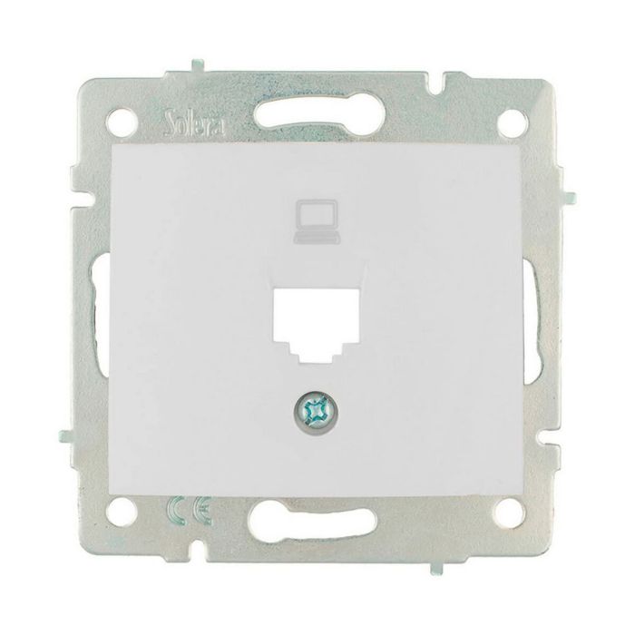 Tapa + chasis para toma de datos rj45 serie europa solera erp88/1