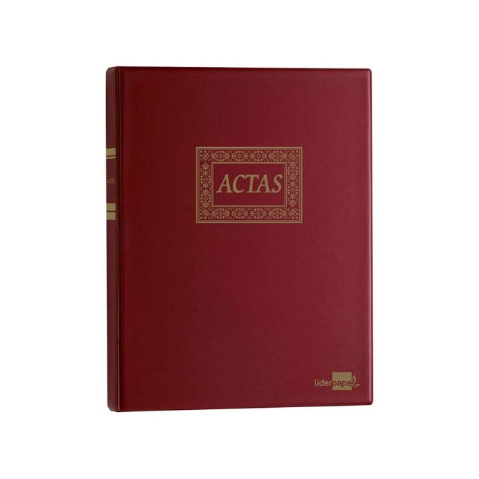 Libro de Actas Liderpapel AT02 A4 100 Hojas Multicolor
