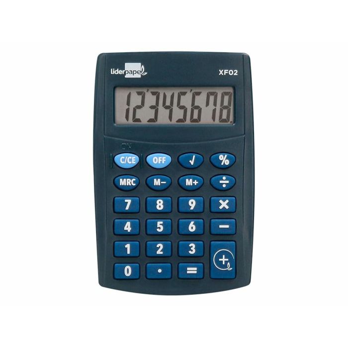Calculadora Liderpapel XF02 Azul Plástico 3