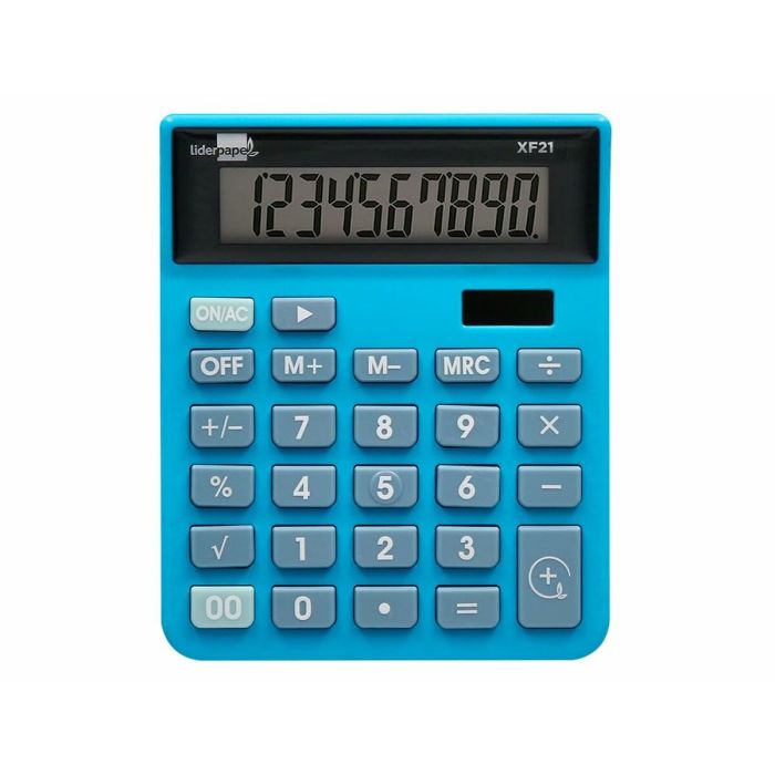Calculadora Liderpapel XF21 Azul Plástico 4