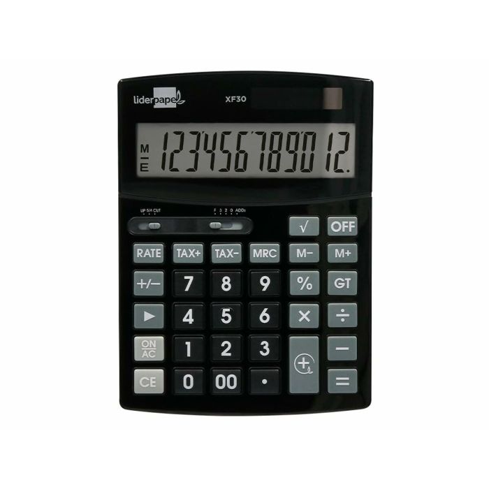 Calculadora Liderpapel XF30 Negro Plástico