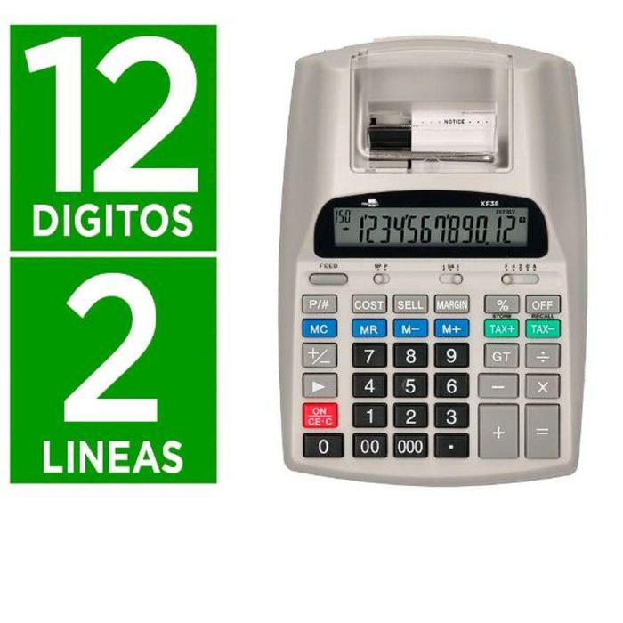 Calculadora impresora Liderpapel XF38 Blanco 4