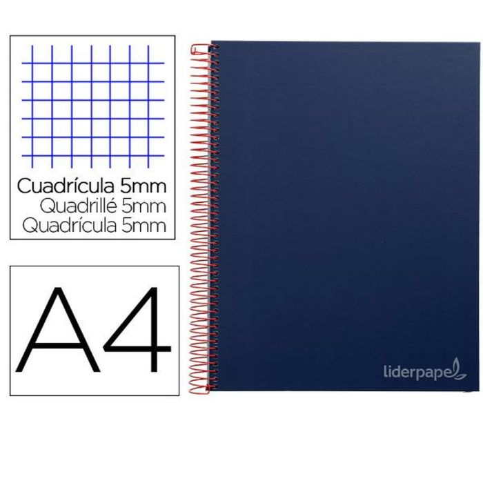 Cuaderno Liderpapel BA50 Azul A4 100 Hojas