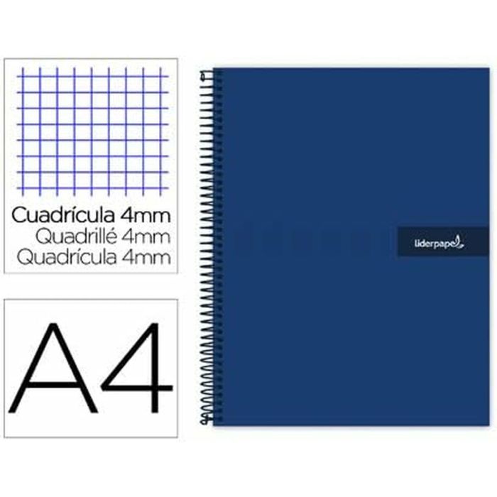 Cuaderno Liderpapel BF46 Azul A4 80 Hojas 1