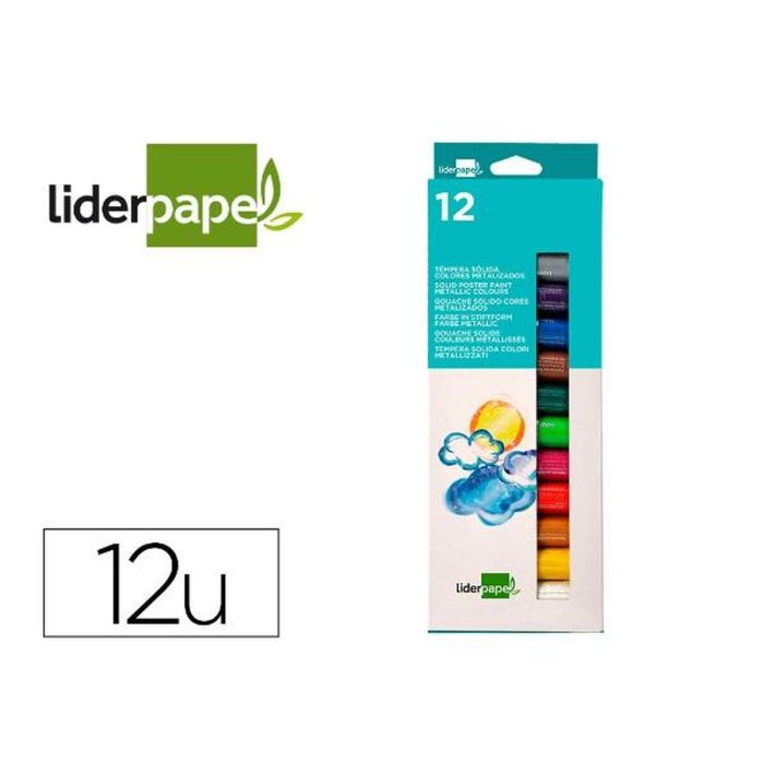 Témperas Liderpapel TP72 Multicolor (12 Piezas) 2