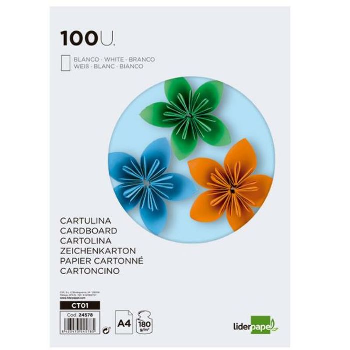 Cartulinas Liderpapel CT01 Multicolor (100 Unidades)