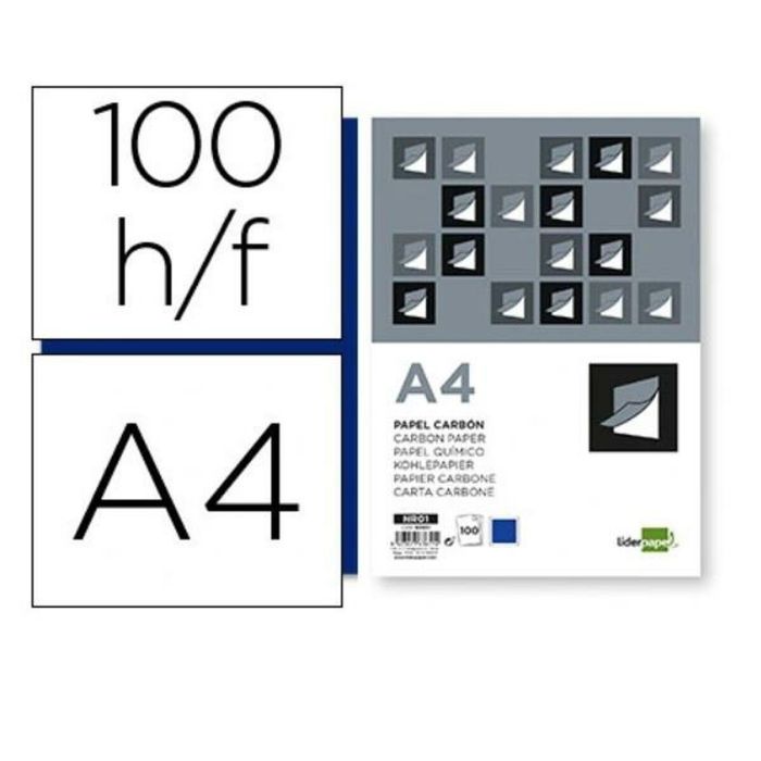 Papel para Imprimir Liderpapel NR01 A4 Azul (100 Unidades) (1 unidad)