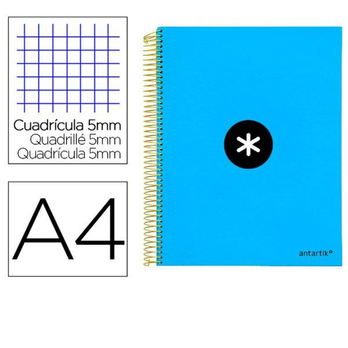 Cuaderno Antartik KD21 Azul A4 120 Hojas