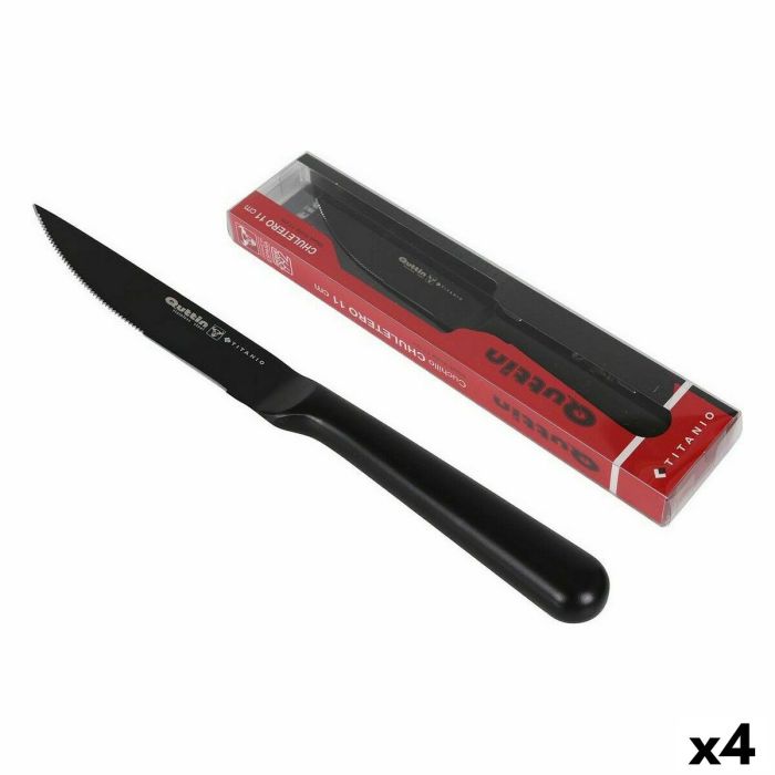 Cuchillo para Chuletas Quttin Titanio 12 cm (4 Unidades) Cuchillo para Chuletas Quttin Titanio 12 cm (4 Unidades)
