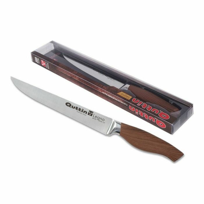 Cuchillo para Carne Quttin Legno Acero Inoxidable 20 cm (6 Unidades) 1