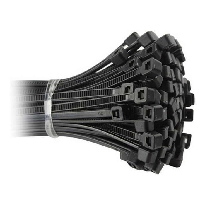 Bridas para cables de 200 x 5,00 mm, 20 uds., negro / blanco