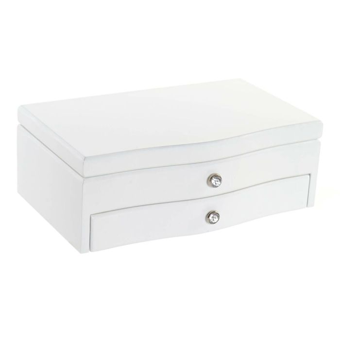 Caja-Joyero DKD Home Decor Espejo Romántico Madera MDF (28 x 17 x 10 cm) 1