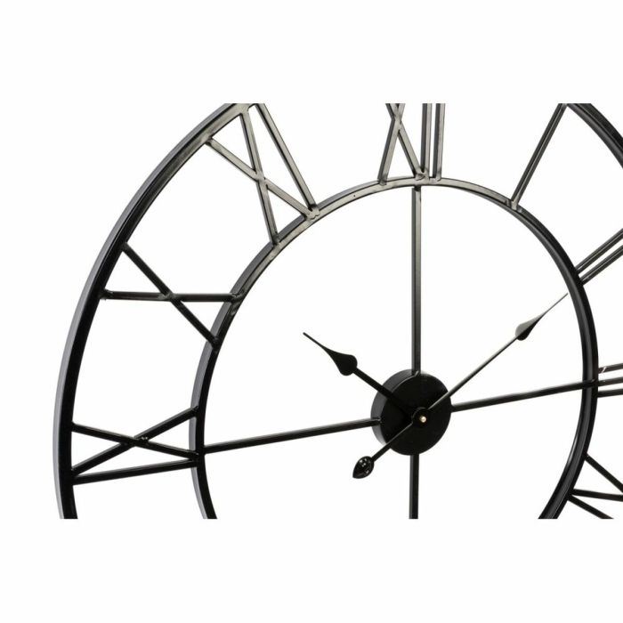 Reloj de Pared DKD Home Decor Negro Metal Blanco (80 x 3 x 3 cm) (2 pcs) 1