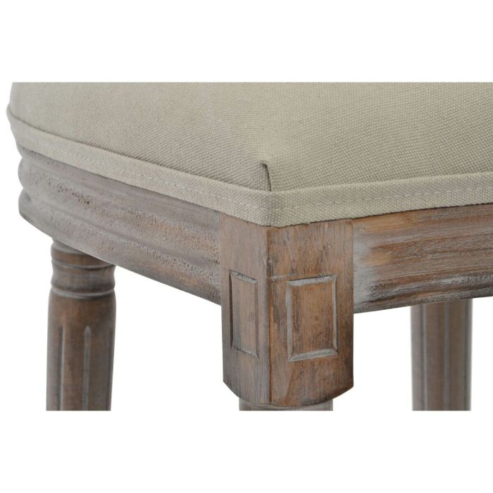Silla DKD Home Decor Beige 48 x 46 x 96 cm Madera de caucho 1 Silla DKD Home Decor Beige 48 x 46 x 96 cm Madera de caucho 1