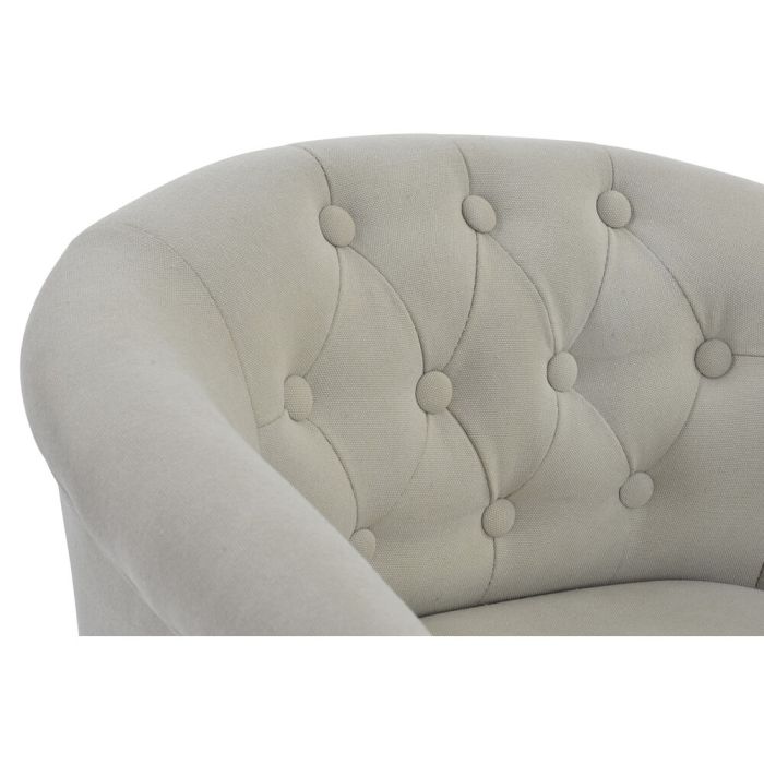 Sillón DKD Home Decor 61 x 61 x 69 cm Natural Beige Madera Marrón Madera de caucho Plástico 1 Sillón DKD Home Decor 61 x 61 x 69 cm Natural Beige Madera Marrón Madera de caucho Plástico 1