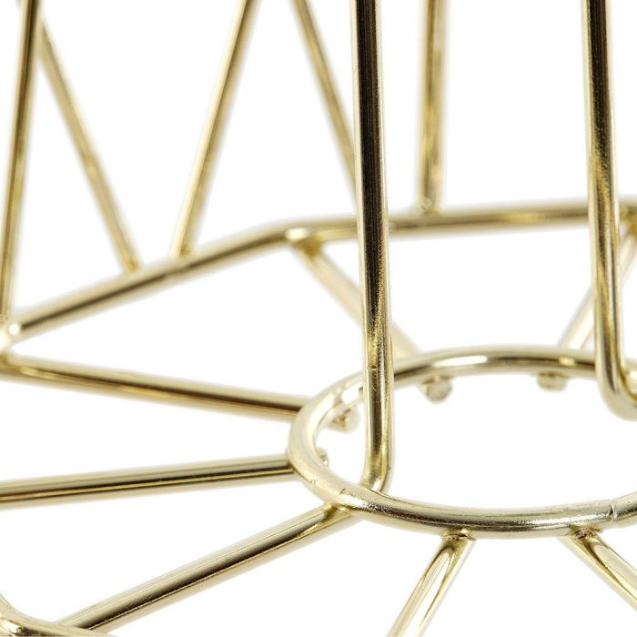 Portarrollo de Papel de Cocina DKD Home Decor Metal Mate Dorado Glam (14 x 14 x 30 cm) 2