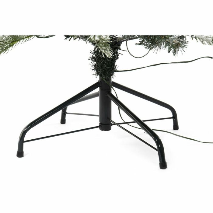 Árbol de Navidad DKD Home Decor Metal PVC Navidad LED Nevado (127 x 127 x 180 cm)