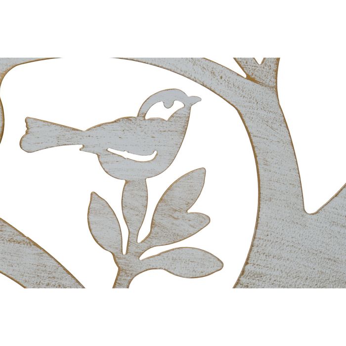Decoración de Pared DKD Home Decor 100 x 1 x 100 cm Árbol Dorado Blanco Indio (2 Unidades) 2