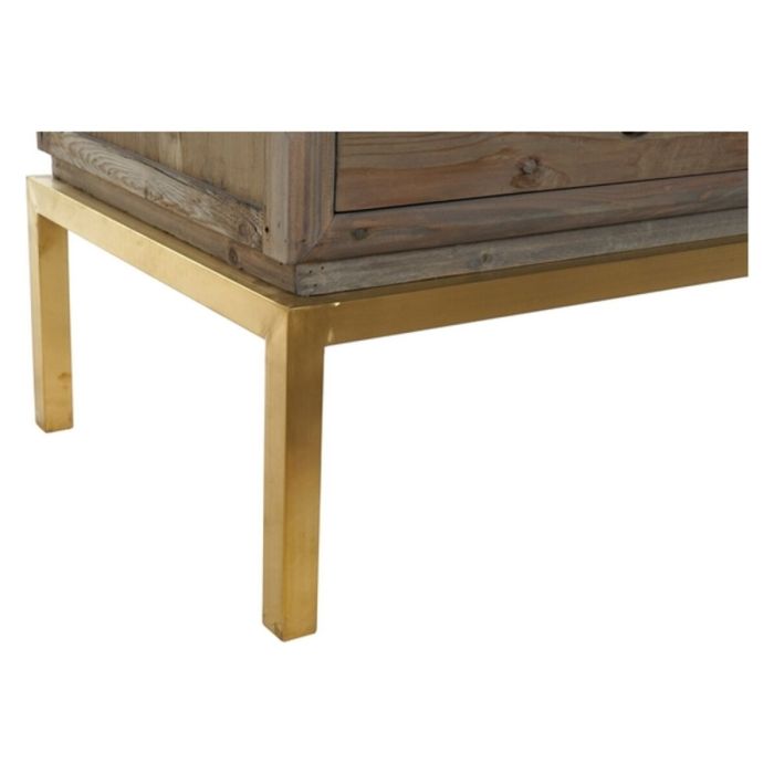 Armario DKD Home Decor MB-162823 Marrón Dorado Metal Álamo 120 x 50 x 175 cm 5 Armario DKD Home Decor MB-162823 Marrón Dorado Metal Álamo 120 x 50 x 175 cm 5