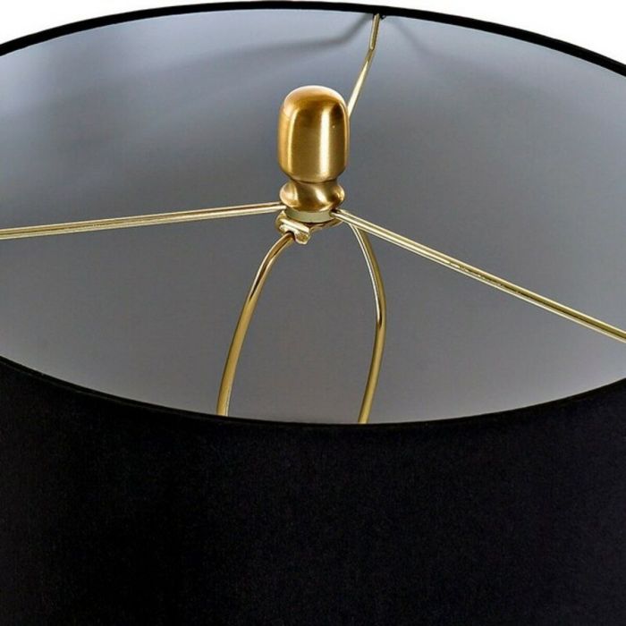 Lámpara de Mesa DKD Home Decor Metal Tela Cristal Chic (35 x 35 x 70 cm) 1