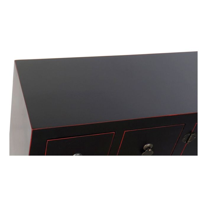 Mueble de TV DKD Home Decor Negro Multicolor Madera Abeto Madera MDF 130 x 24 x 51 cm 5