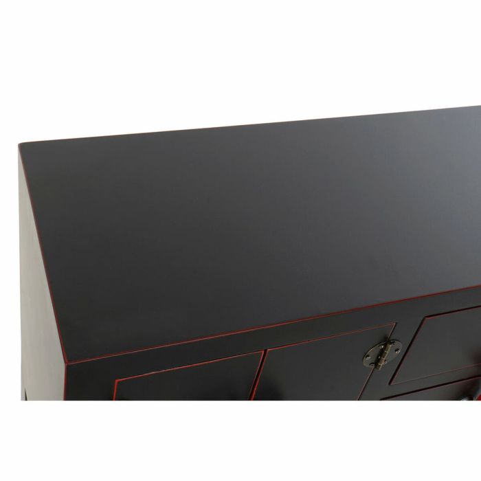 Consola DKD Home Decor Negro Multicolor Madera Abeto Madera MDF 63 x 26 x 83 cm 2
