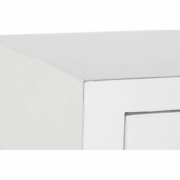 Consola DKD Home Decor Blanco Plata Abeto Madera MDF (95 x 24 x 79 cm) 1