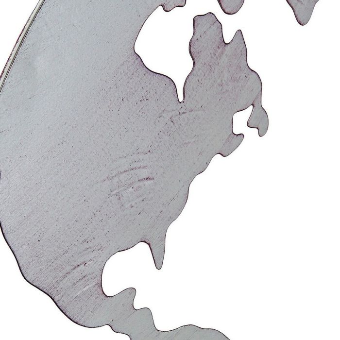 Figura Decorativa DKD Home Decor Mapamundi Metal (60 x 1 x 60 cm) (3 pcs) 1