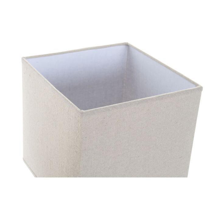 Lámpara de mesa DKD Home Decor Abeto Metal Lino 60 W (20,5 x 20,5 x 40 cm) (2 Unidades) 1