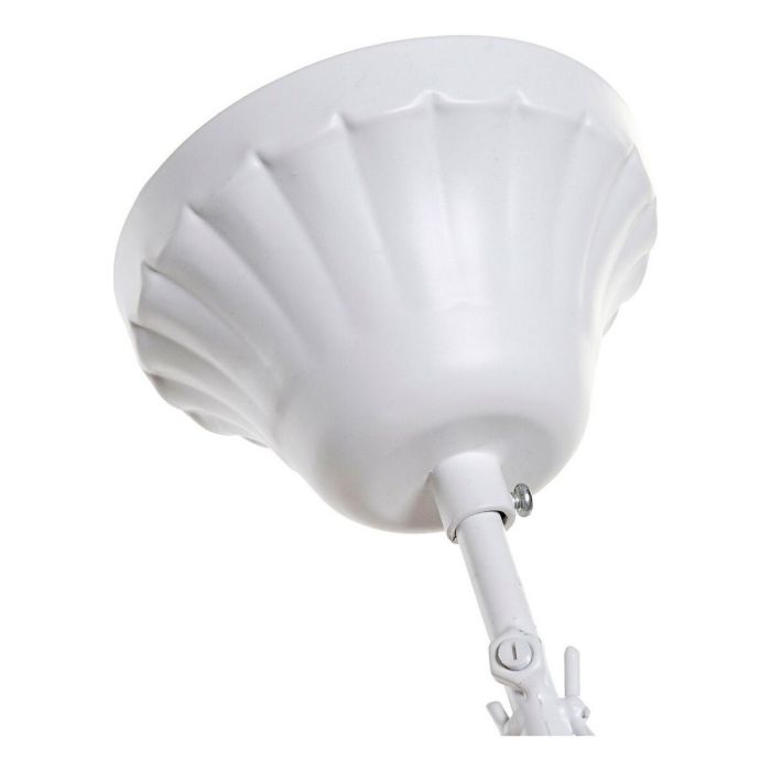 Lámpara de Techo DKD Home Decor Blanco Metal Plástico Madera MDF 40 W 220 V 40 x 40 x 60 cm 2