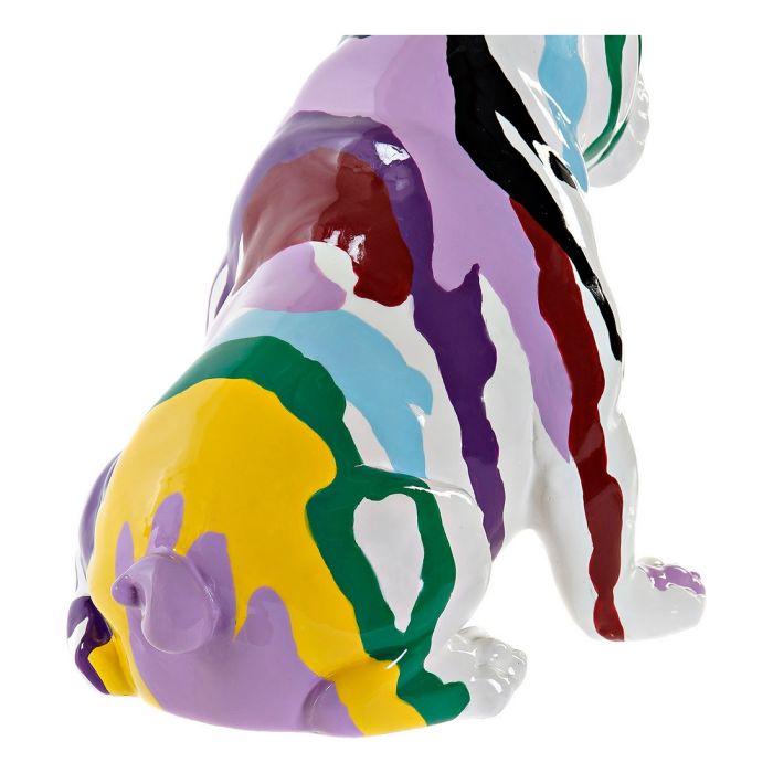 Figura Decorativa DKD Home Decor Multicolor Perro Lacado 20 x 12,5 x 17,5 cm (2 Unidades) 1