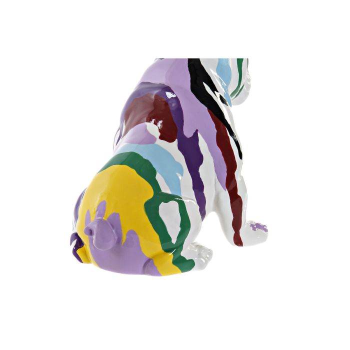 Figura Decorativa DKD Home Decor Multicolor Perro Lacado 20 x 12,5 x 17,5 cm (2 Unidades) 3