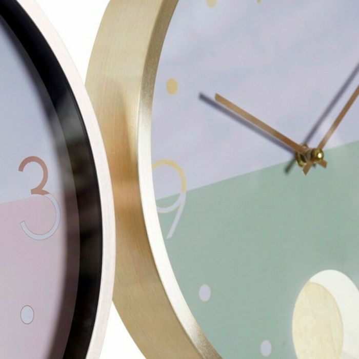 Reloj de Pared DKD Home Decor 30 x 5 x 30 cm (2 Unidades) (2 pcs) 2