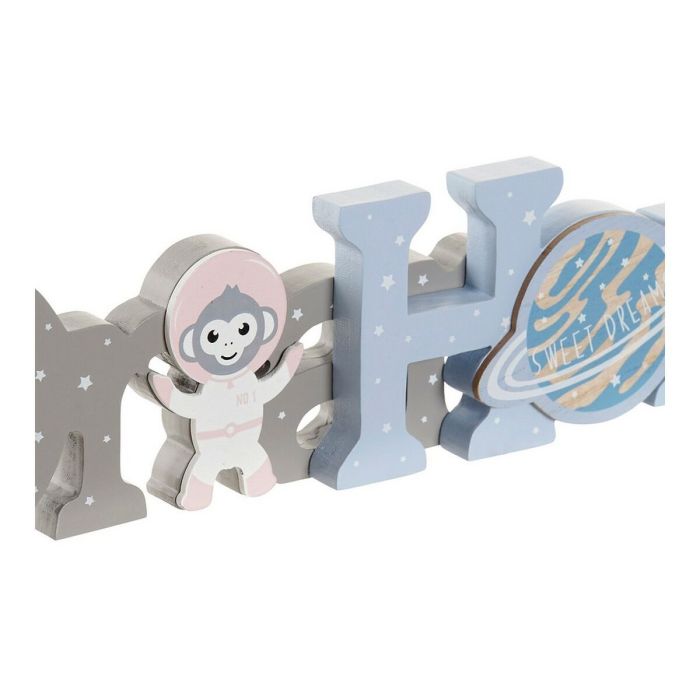 Figura Decorativa DKD Home Decor Astro Monkey 29,5 x 3 x 9 cm Natural (2 Unidades) 1