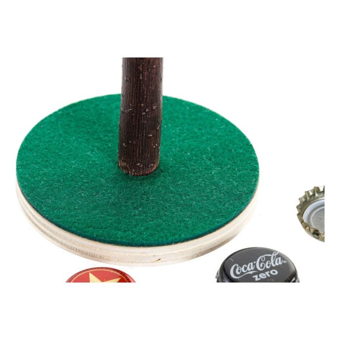 Juego de Madera DKD Home Decor Marrón Verde Polipropileno Plástico 9,5 x 9,5 x 15,5 cm 3