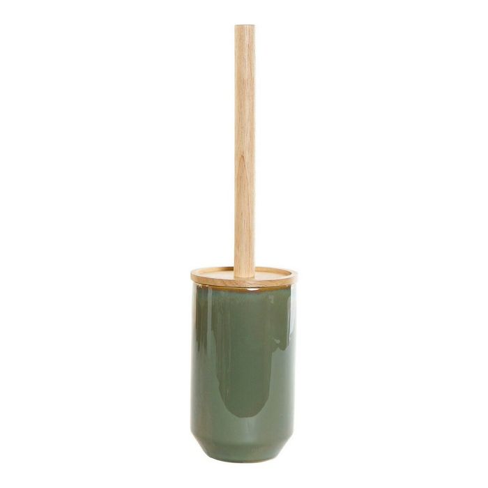 Escobilla para el Baño DKD Home Decor Verde Bambú Gres (10 x 10 x 42 cm)